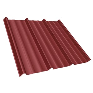 Trapezblech T45/333MD kirschrot, 0,50 mm Stahl, 35 µm Mattpolyester Beschichtung
