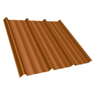 Trapezblech T45/333MD Ziegelrot, 0,50 mm Stahl, 35 µm Mattpolyester, Hauptansicht