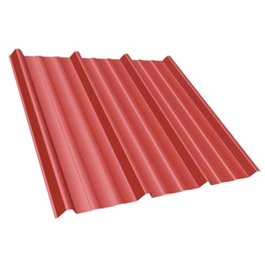 Trapezblech T45/333MD in Korallenrot (RAL 3016), 0,50 mm Stahl, Hauptansicht