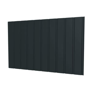 Trapezblech T7M Wand Anthrazitgrau (RAL 7016) mit 25 µm Polyesterbeschichtung, freigestellt