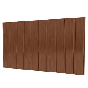 Trapezblech T7M Wand Eiche 0,50 mm, Hauptansicht mit Holzmaserung
