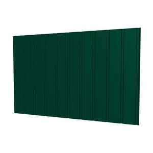 Trapezblech T7M Wand Moosgrün, 0,50 mm Stahl, 35 µm Mattpolyester Beschichtung