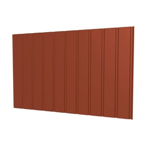 Trapezblech T7M Wand Ziegelrot, 0,50 mm Stahl mit 35 µm Mattpolyester-Beschichtung, Hauptansicht