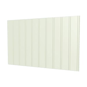 Trapezblech T7M Wand, Grauweiß RAL 9002, 0,63 mm Stahl, freigestellt, schräg von vorne
