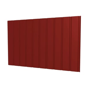 Trapezblech T7M Wand Kirschrot, 0,50 mm Stahl mit 50 µm PURMAT® Beschichtung, Hauptansicht