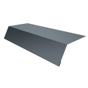 Traufenblech Fehgrau RAL 7000 aus 0,50 mm Stahl mit 25 µm Polyesterbeschichtung, Hauptansicht