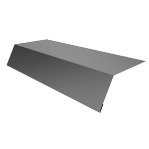 Traufenblech Graualuminium RAL 9007 aus 0,50 mm Stahl, Polyester beschichtet