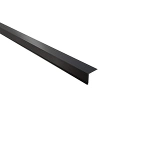 Traufenblech Stahl 0,50 mm dunkelgrau, Hauptansicht schraeg von oben