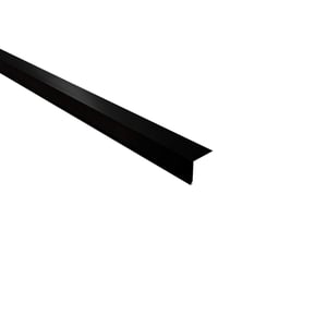 Traufenblech Stahl 0,50 mm Schwarz Mattpolyester in Hauptansicht, schräg von oben
