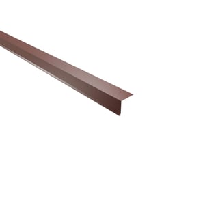 Traufenblech Aluminium Rotbraun RAL 8012, 0,70 mm, 100 Grad Winkel, Hauptansicht