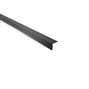 Traufenblech anthrazitgrau, 0,50 mm Stahl, 25 µm Polyester, Hauptansicht schräg von oben