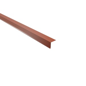 Traufenblech Kupferbraun RAL 8004 aus Stahl 0,50 mm Stärke, 25 µm Polyesterbeschichtung, Hauptansicht