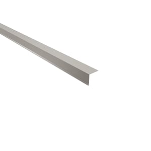 Traufenblech Grauweiß RAL 9002 aus Stahl 0,50 mm, Hauptansicht schräg von oben