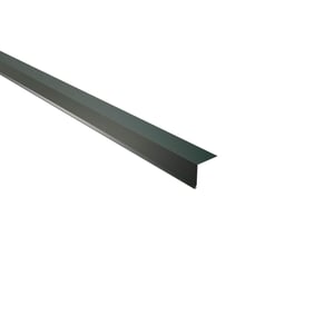 Traufenblech Aluminium Moosgrün RAL 6005, 0,70 mm, 95° Winkel, schräg von oben