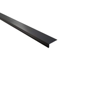 Traufenblech Stahl 0,50 mm dunkelgrau Mattpolyester, schraeg von oben