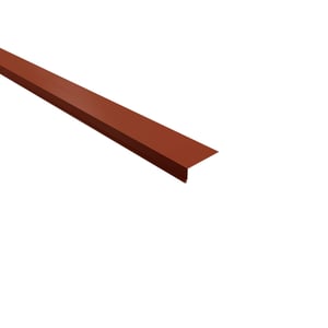 Traufenblech Ziegelrot, 0,50 mm Stahl, 35 µm Mattpolyester, Hauptansicht