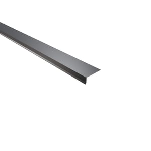 Traufenblech aus anthrazitgrauem Stahl, 0,50 mm stark, 60 µm Puramid beschichtet, Hauptansicht