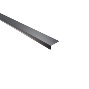 Traufenblech Anthrazitgrau 0,75 mm Stahl, Hauptansicht schraeg von oben