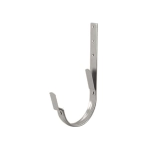 Universal Rinnenhalter Feder/Feder aus Stahl, Graualuminium RAL 9007, 50 µm Polyurethan beschichtet