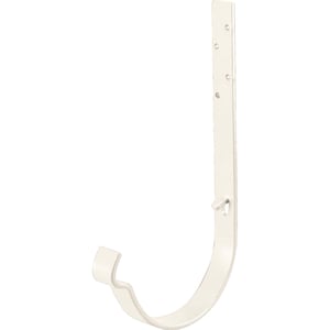 Universal Rinnenhalter aus Stahl, reinweiß (RAL 9010), mit Polyurethan beschichtet, Hauptansicht