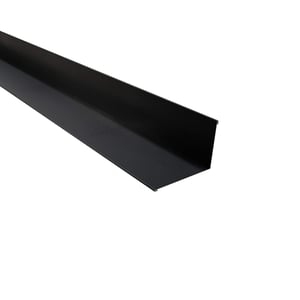 Wandanschluss aus dunkelgrauem Stahl, 0,50 mm stark, mit 35 µm Mattpolyester-Beschichtung
