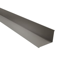 Wandanschluss aus Graualuminium RAL 9007, 0,70 mm stark, 25 µm Polyesterbeschichtung, Hauptansicht