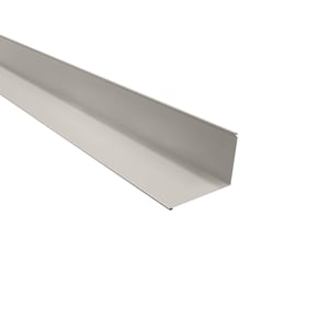 Wandanschluss Reinweiß RAL 9010, 22 x 15 cm, 95° Winkel, Stahl 0,50 mm, Polyester 25 µm