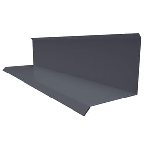 Wandanschluss Typ 3 aus graphitgrauem Stahl, 0,50 mm, mit 25 µm Polyesterbeschichtung