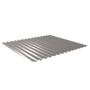 Wellblech 18/1064 Graualuminium (RAL 9007) aus Aluminium 0,70 mm, 25 µm Polyesterbeschichtung
