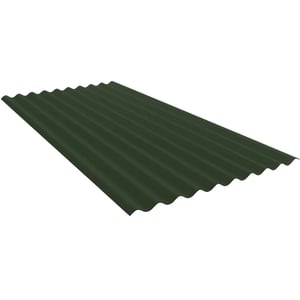 Wellblech PF25W Stahl 0,50 mm grün, 35 µm Mattpolyester, Hauptansicht