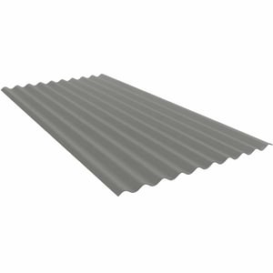 Wellblech PF25W aus Stahl, 0,75 mm, Graualuminium RAL 9007, Hauptansicht