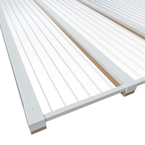 Terrassendacheindeckung mit Stegplatten aus Polycarbonat (PC) und Acrylglas (PMMA)