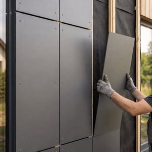 Anleitung zum Verlegen von HPL-Schichtstoffplatten an der Fassade