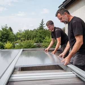 Anleitung zum Verlegen von Stegplatten im Profilsystem