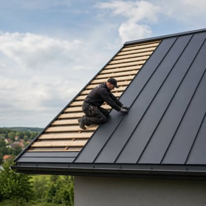 Anleitung zum Verlegen von Stehfalzblech mit verdeckter Befestigung