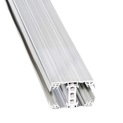 A3 Thermoprofil Mittelprofil 25 mm blank, Aluminium und Kunststoff, schraeg von oben