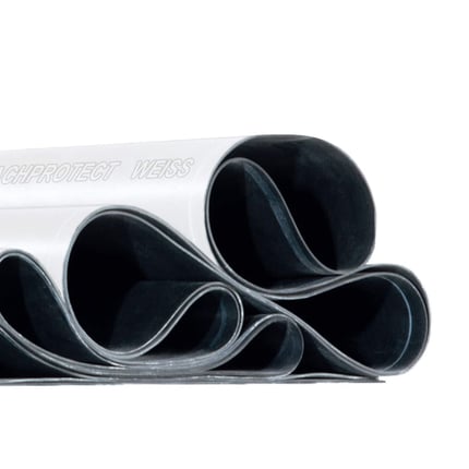 EPDM Dachfolie weiß 1,50 mm von DACHPROTECT, gerollt mit schwarzer Unterseite