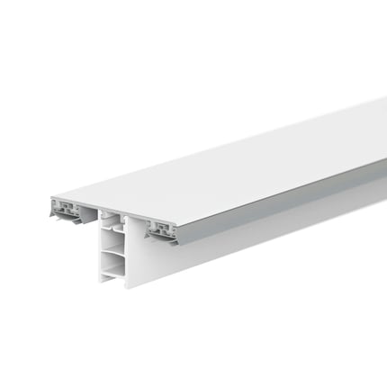 Mendiger Mittelprofil, weißes Aluminium-Kunststoff-Profil, Hauptansicht