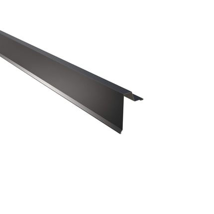 Ortgangwinkel Stehfalzprofil 33/500 Anthrazitgrau RAL 7016, 0,50 mm Stahl, 80 µm Shimoco Beschichtung