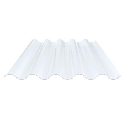 PVC Wellplatte 177/51, Profil 5, klar, 1,20 mm Stärke, Hauptansicht