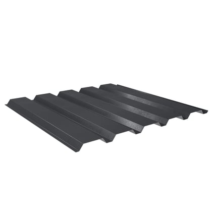 Trapezblech 35/207, dunkelgrau (RAL 7024), 0,50 mm Stahl, 35 µm Mattpolyester Beschichtung, Hauptansicht