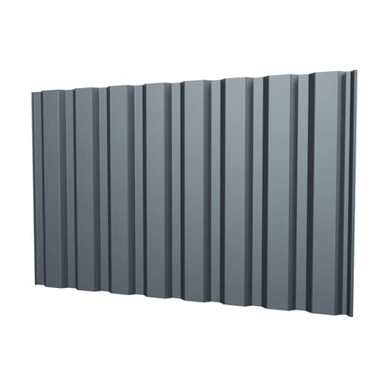 Trapezblech T20M Wand in Fenstergrau (RAL 7040), 0,63 mm Stahl, mit HPS Ultra
Beschichtung, Hauptansicht