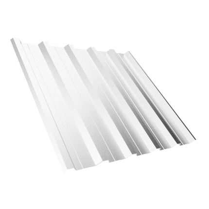 Trapezblech T35DR Dach Aluzink, 0,40 mm, Hauptansicht schraeg von oben