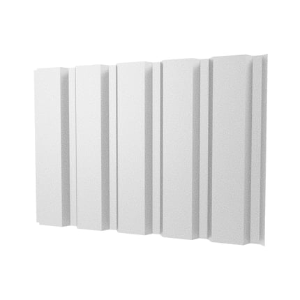 Trapezblech T35M Wand Aluzink 0,40 mm, Hauptansicht der Profilstruktur