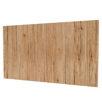 Trapezblech T7M Wand Ahorn 0,50 mm, Hauptansicht der Profilplatte mit Holzmaserung
