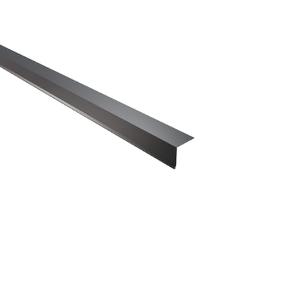 Traufenblech Anthrazitgrau RAL 7016 aus 0,75 mm Stahl, schraeg von oben