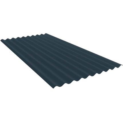 Wellblech PF25W aus Stahl 0,63 mm Anthrazitgrau RAL 7016 mit 25 µm Polyesterbeschichtung