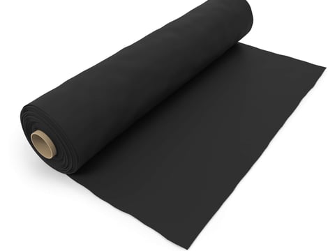Flexibles, schwarzes EPDM Dachfolienrollenmaterial, ideal für eine dauerhafte und wasserdichte Abdeckung von Dächern, mit einfacher Installation