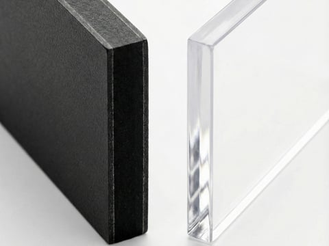 Vergleich zwischen blickdichten HPL-Platten und transparentem Polycarbonat