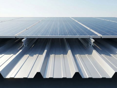 Darstellung der Luftzirkulation unter PV-Modulen